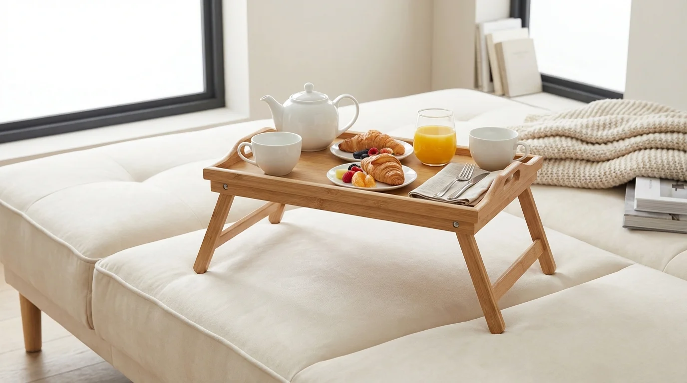 Bandeja de desayuno para cama y sofá