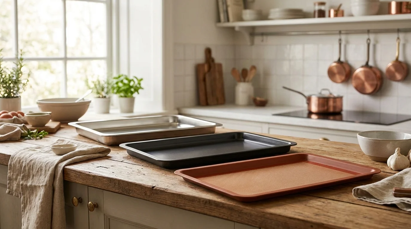 Bandejas de horno: acero, antiadherente y silicona
