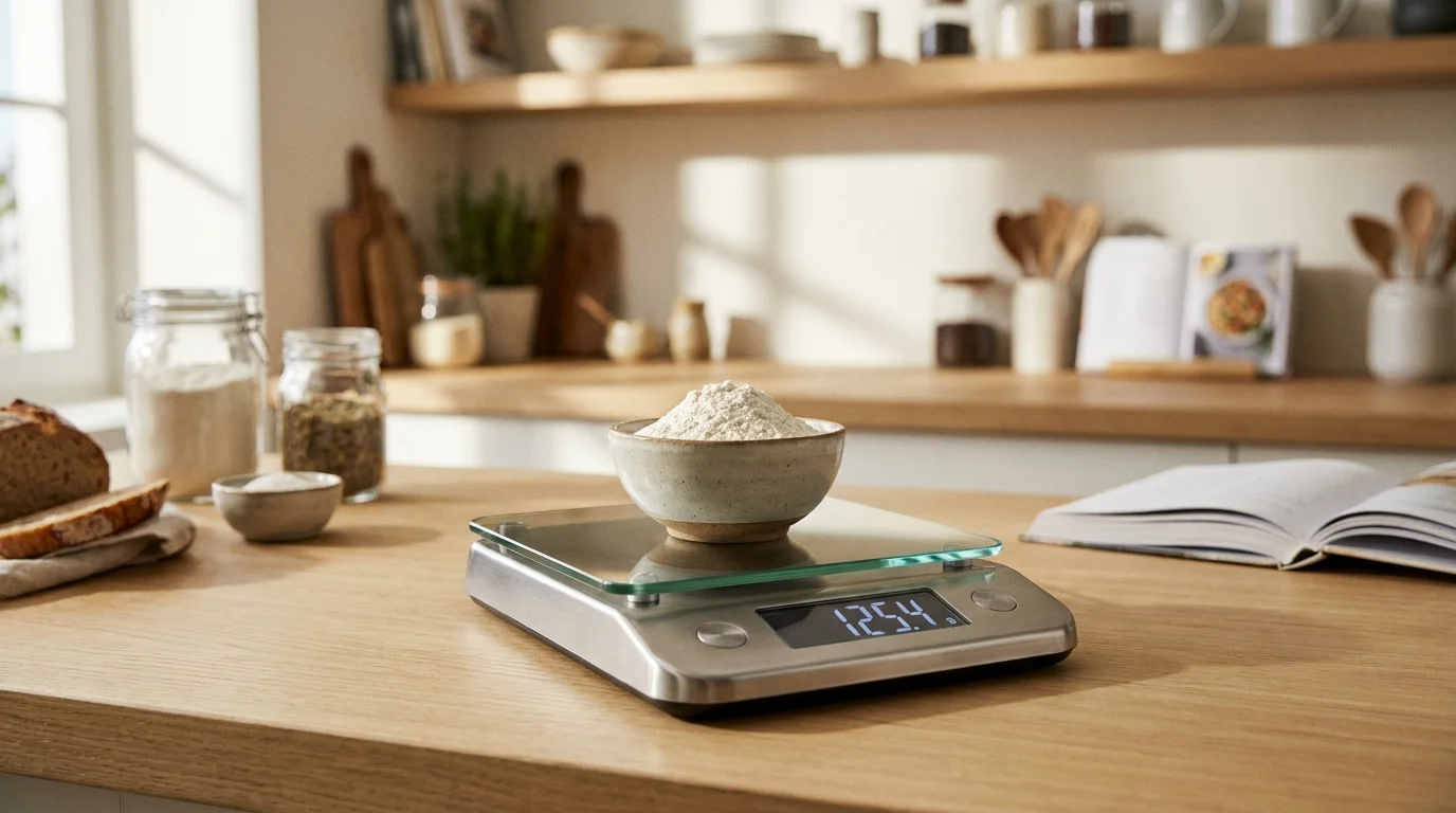 Báscula de cocina de precisión: pesa ingredientes con exactitud