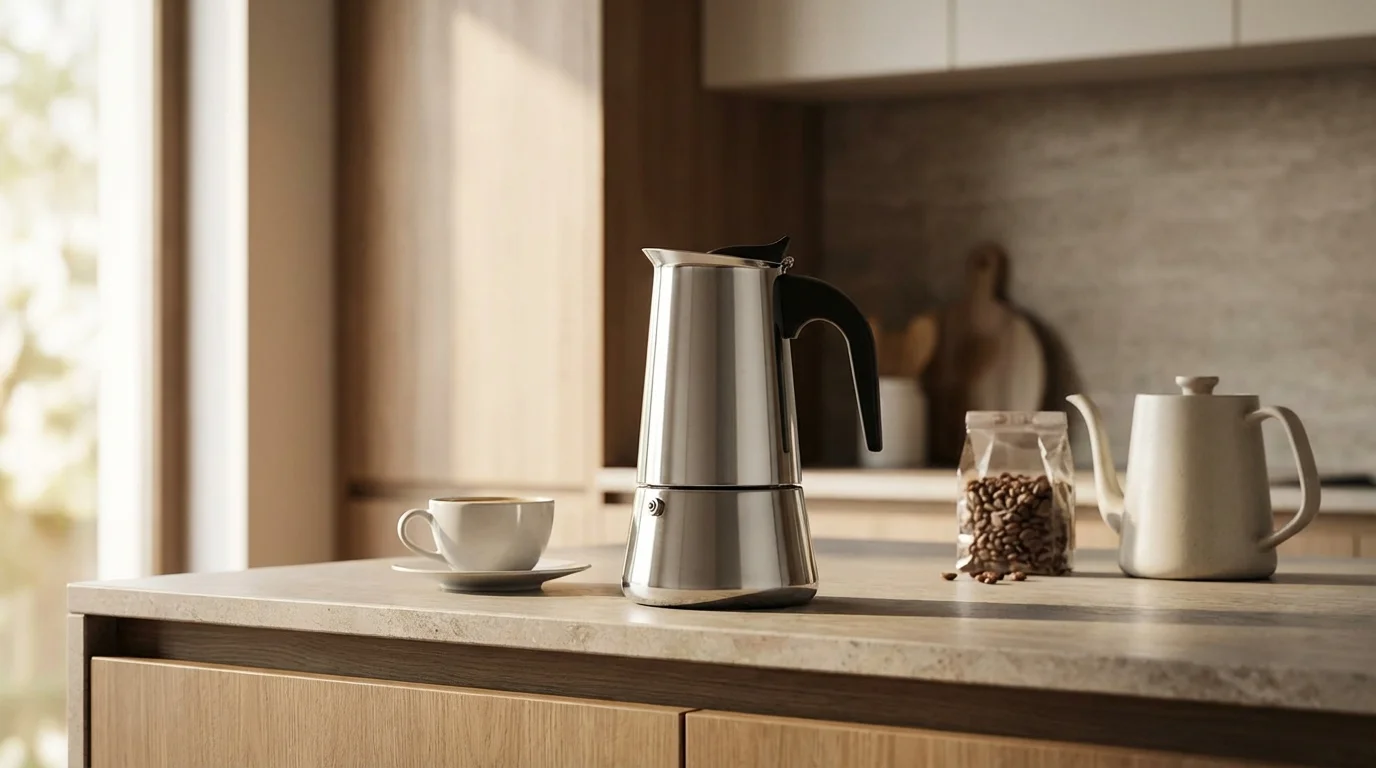 Cafetera italiana de acero inoxidable: cuál elegir