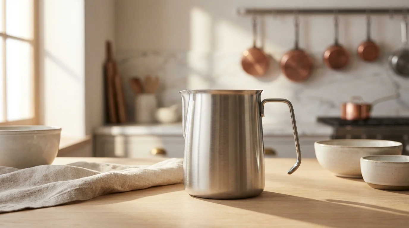 Cazo para calentar leche de acero inoxidable