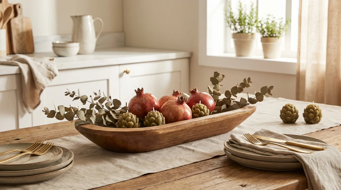 Centro de mesa decorativo para la cocina y el comedor