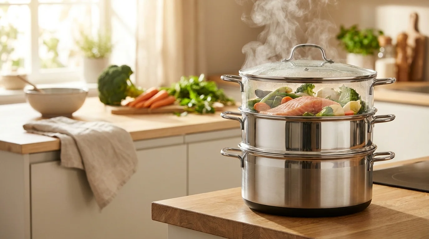 Cocina al vapor: beneficios y métodos para empezar