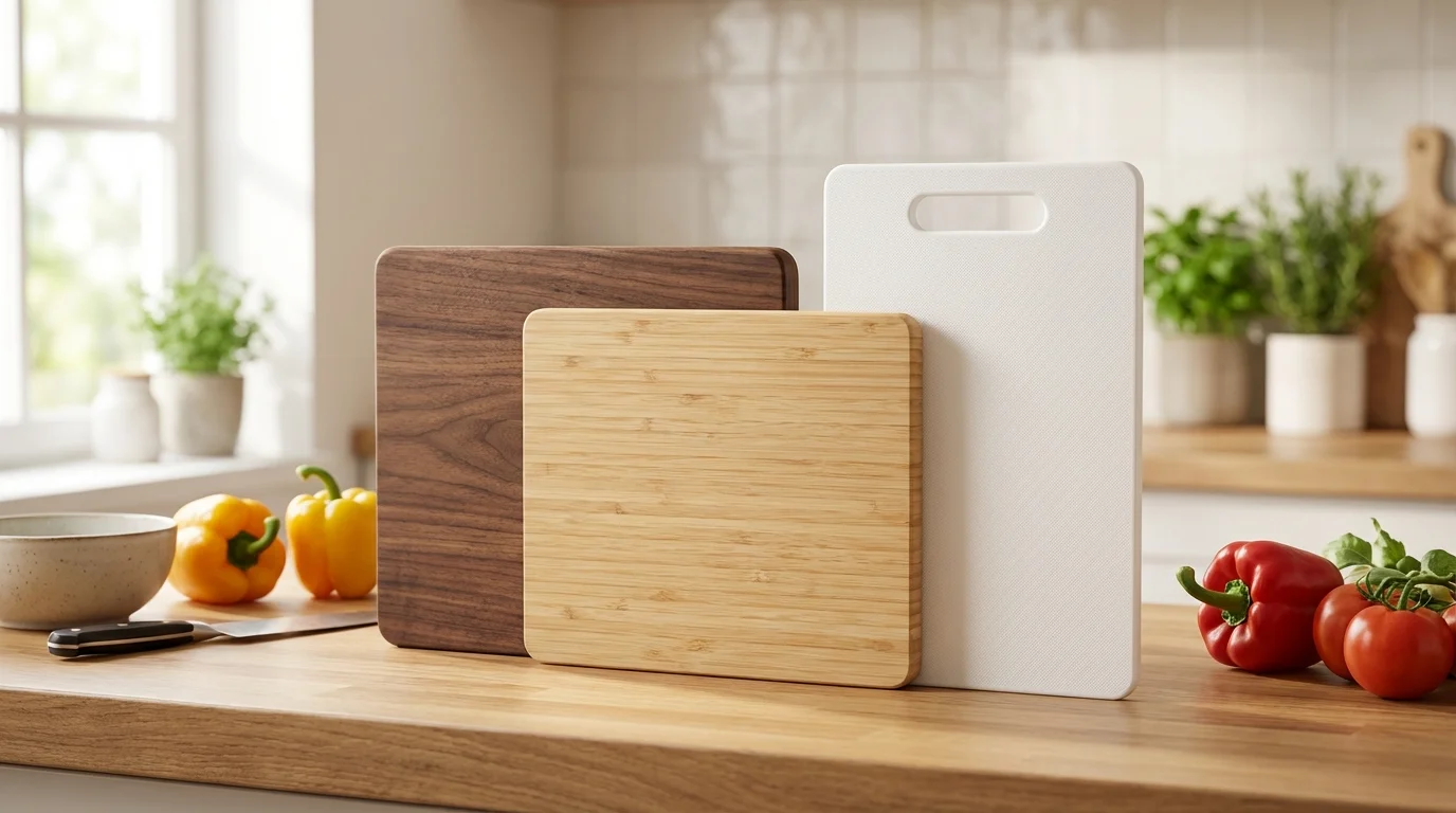 Cómo elegir tabla de cortar: madera, bambú o plástico