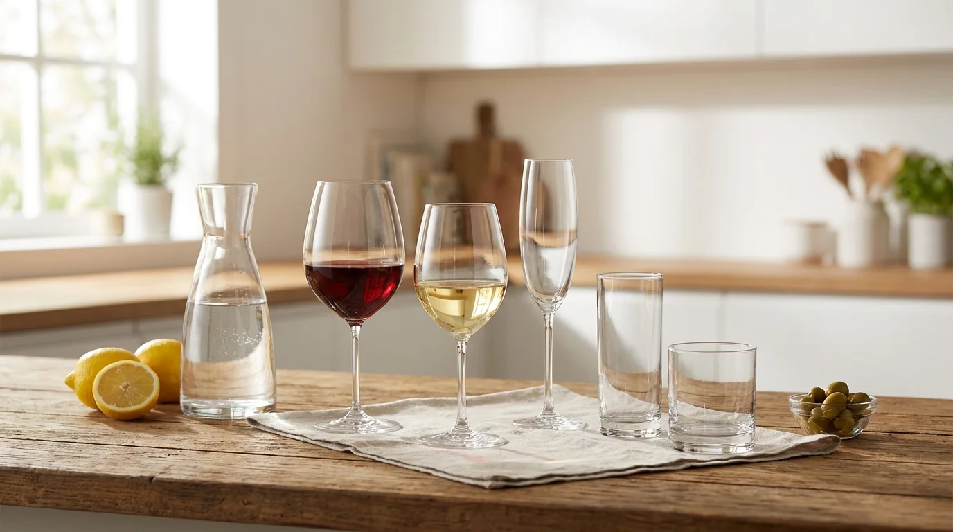 Cristalería: tipos de copas y vasos para cada bebida