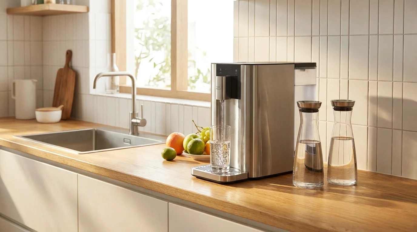 Dispensador de agua filtrada para la cocina