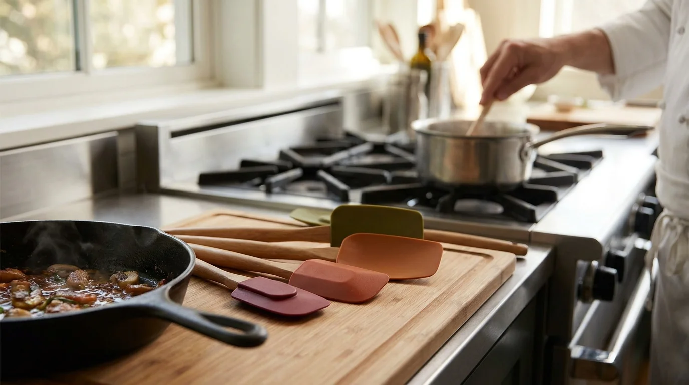 Espátulas de silicona para cocina: resistentes al calor