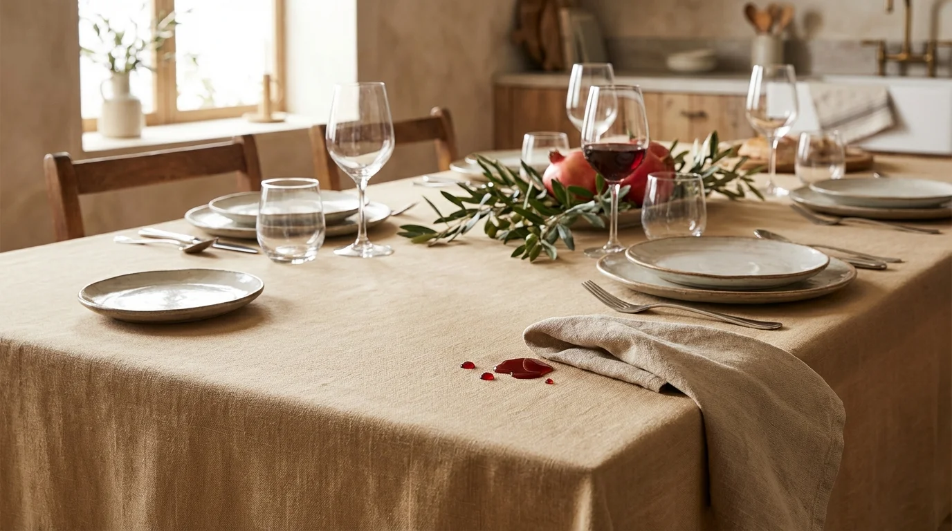 Mantel antimanchas: fácil de limpiar y elegante