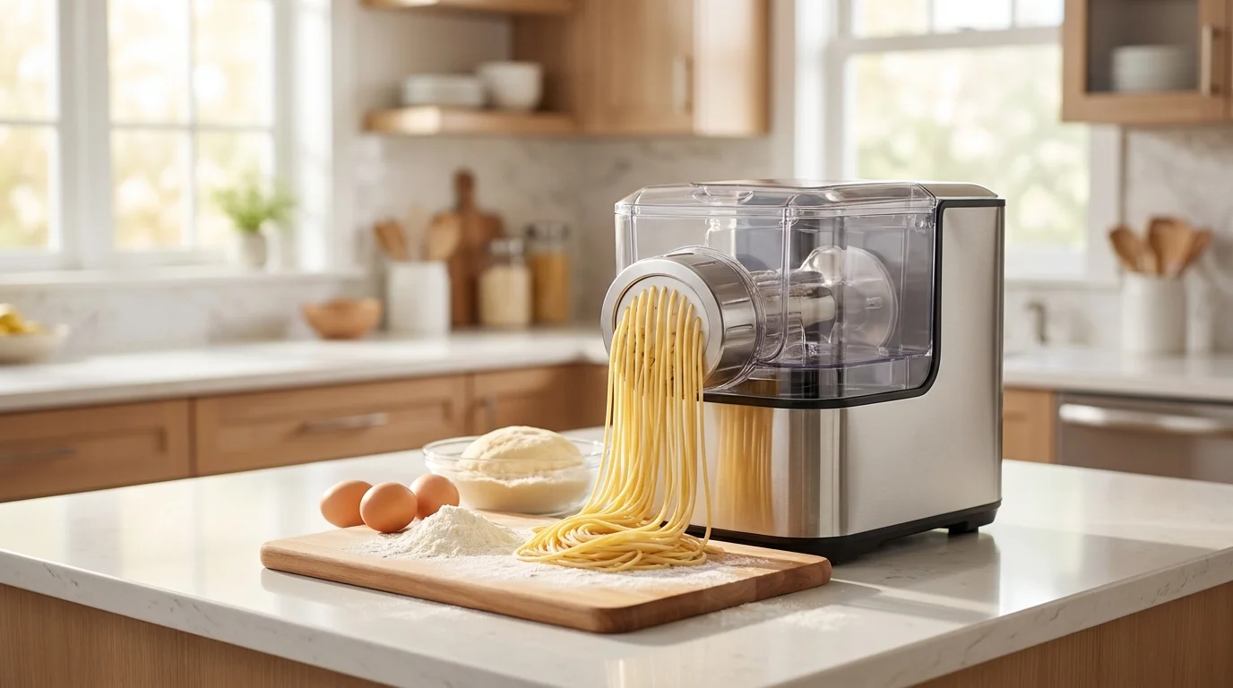 Máquina de hacer pasta eléctrica: pasta fresca en casa