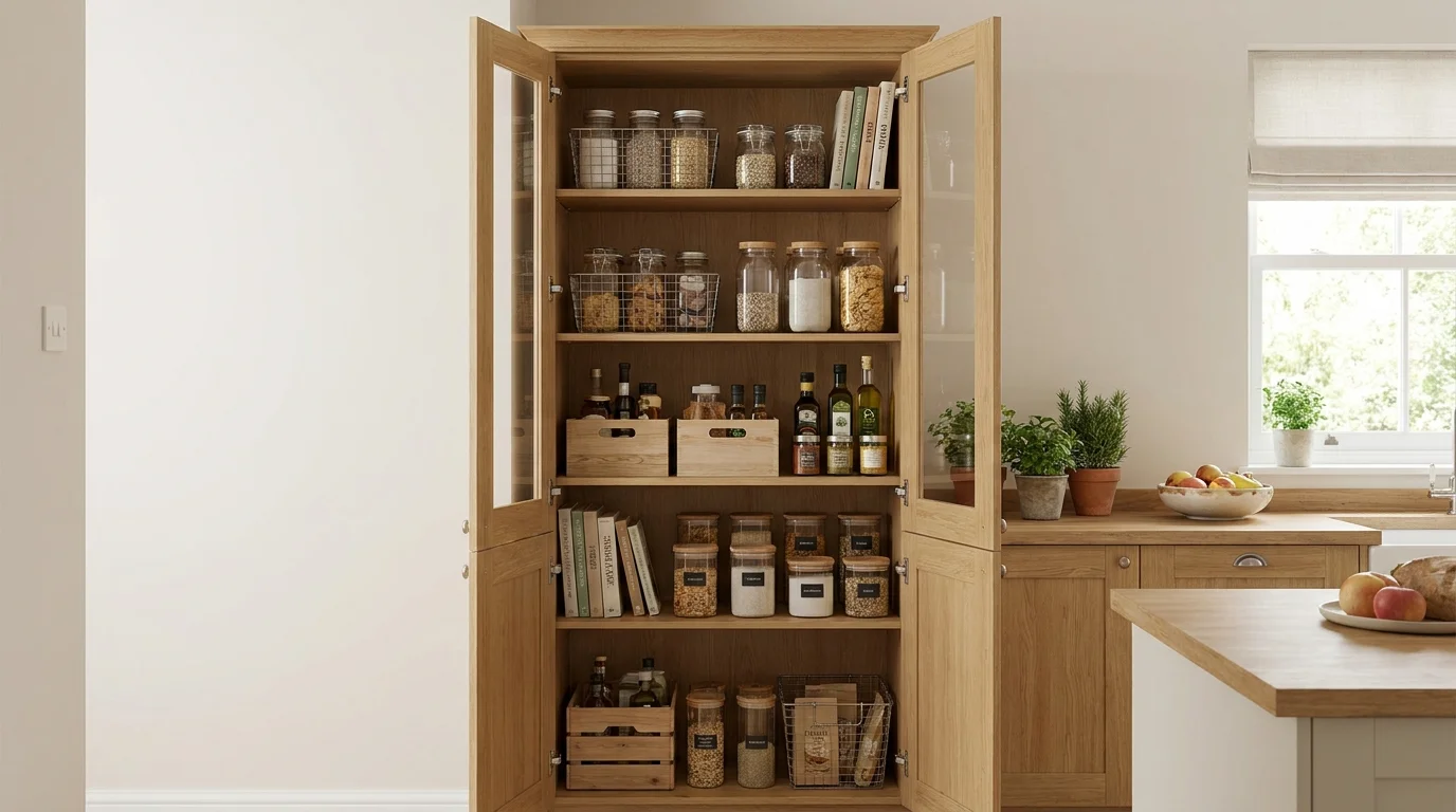 Mueble columna despensa: máximo almacenamiento vertical