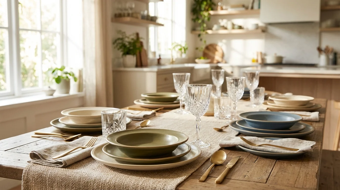 Platos llanos, hondos y de postre: cómo combinarlos