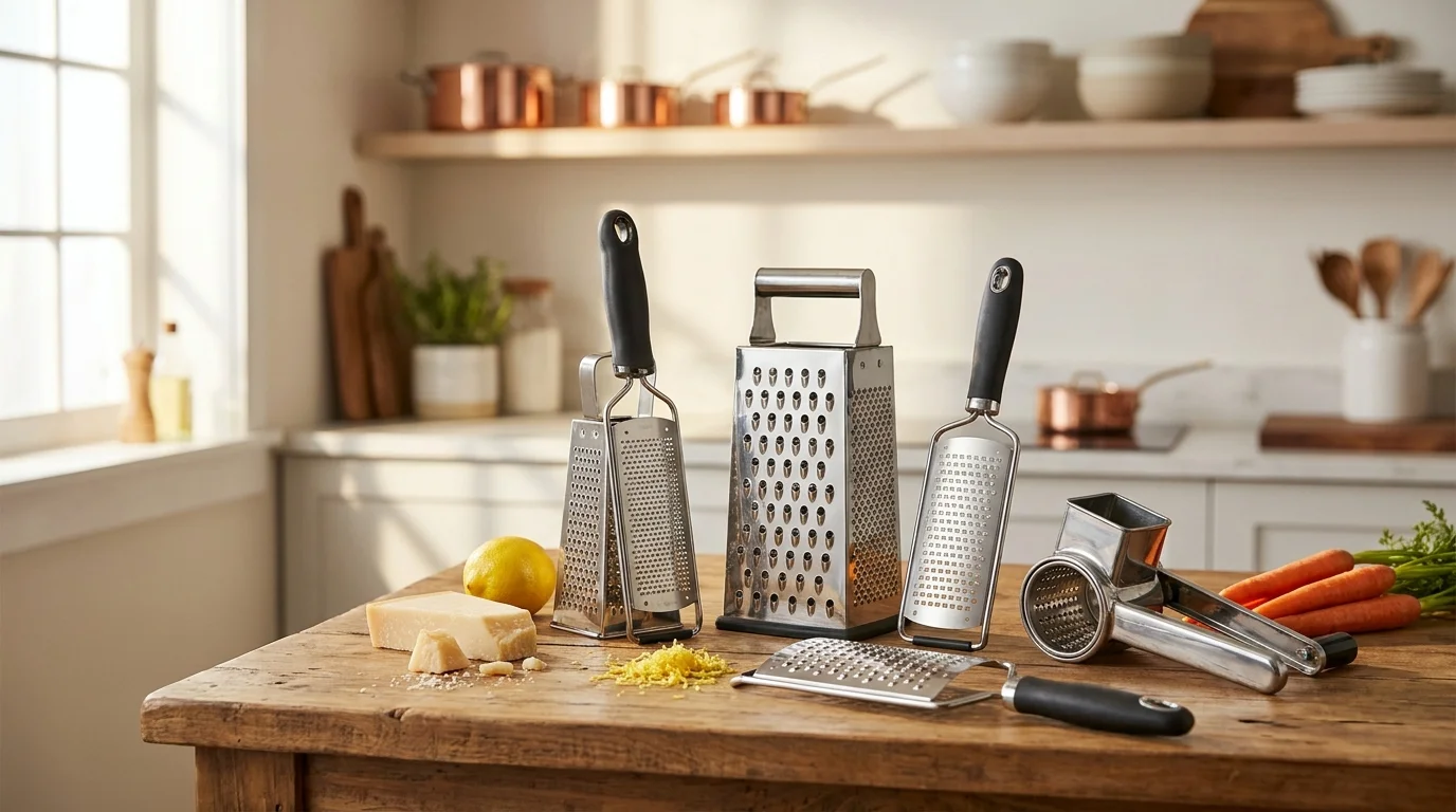 Rallador de cocina: tipos y cuál necesitas