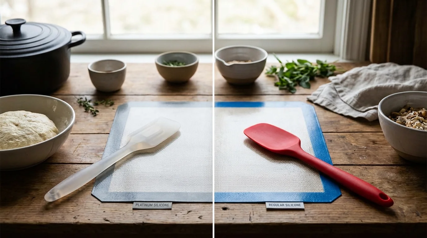 Silicona de platino vs silicona normal en utensilios de cocina