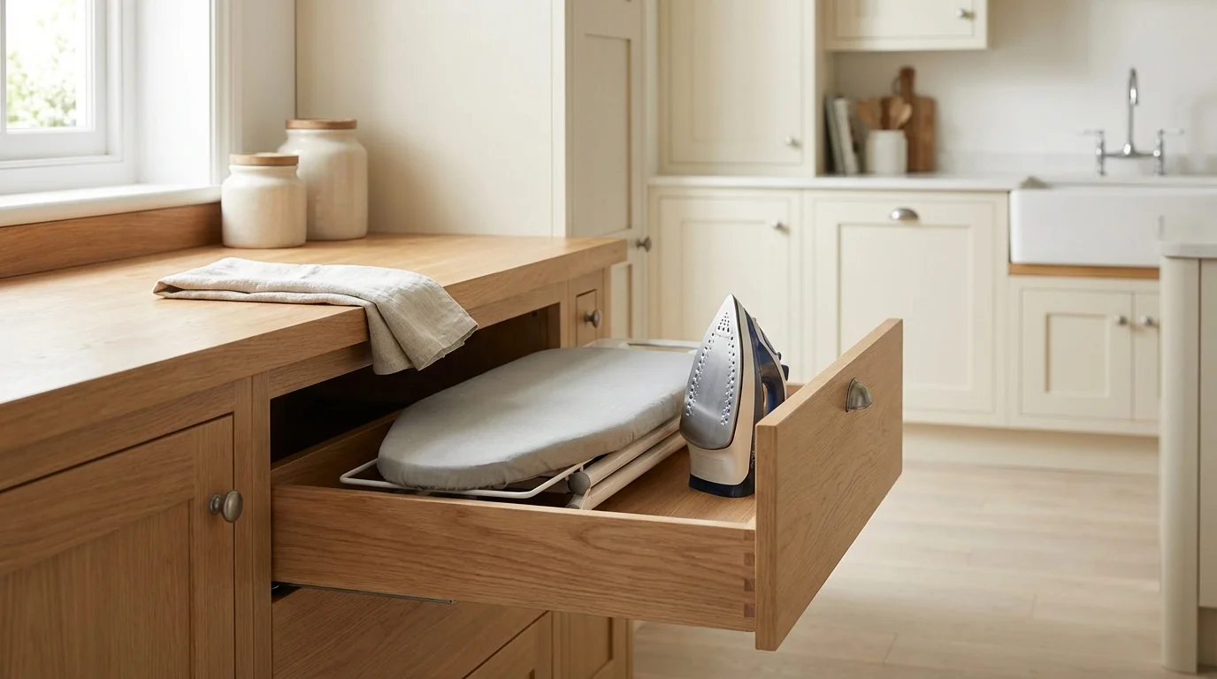 Cómo guardar la tabla de planchar en la cocina