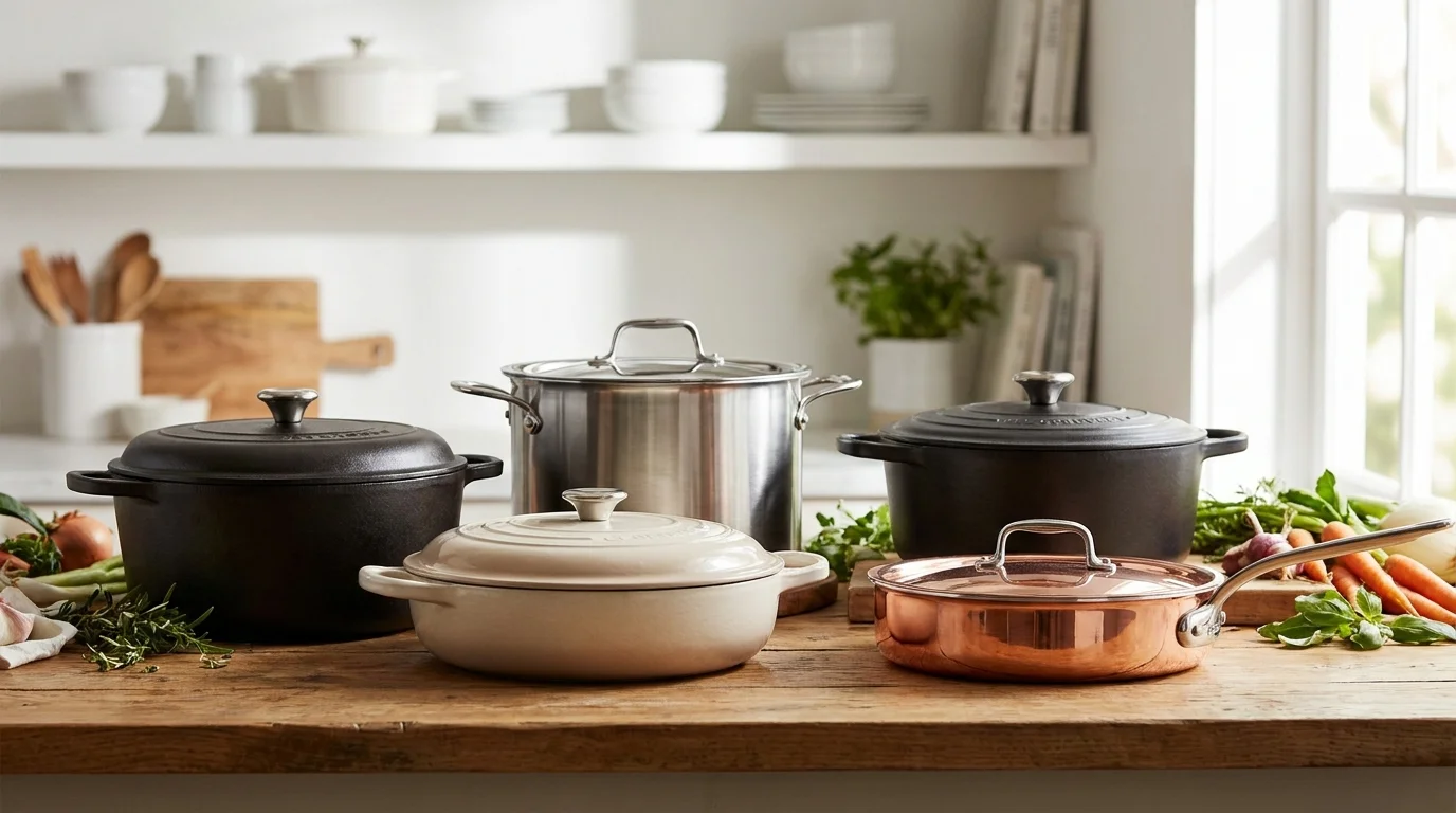 Tipos de ollas y cazuelas: cuál necesitas en tu cocina