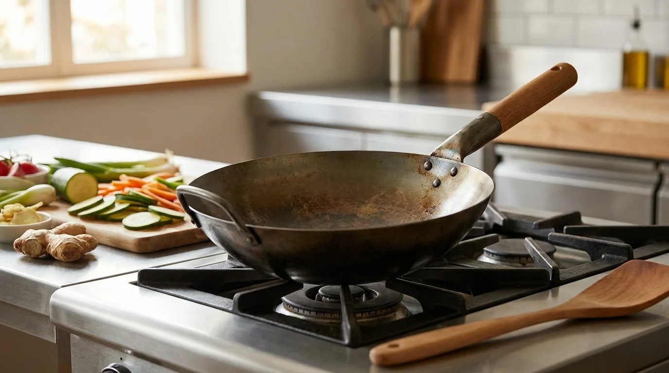 Wok de acero al carbono: el auténtico para saltear